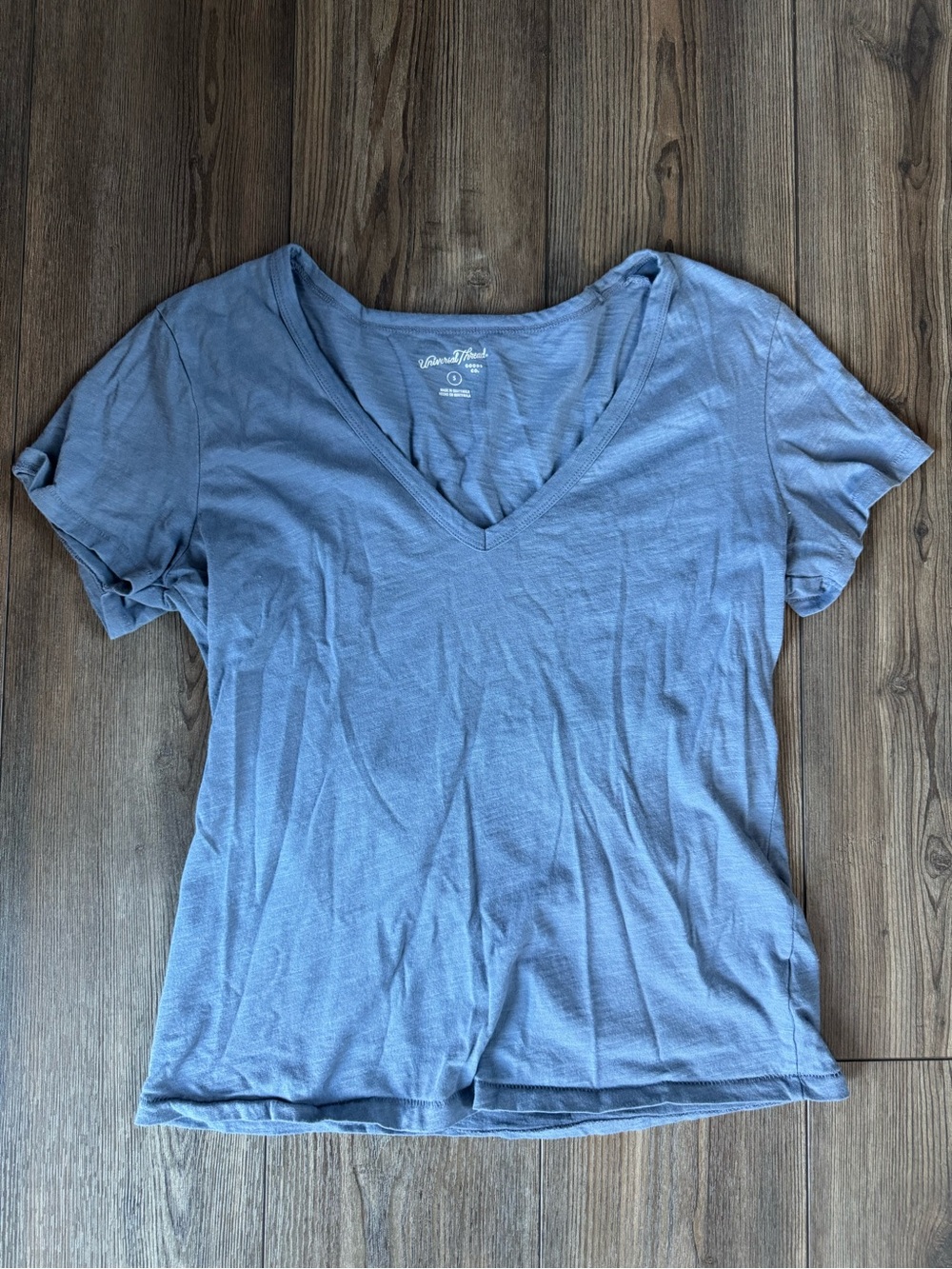 Universal Thread Slate Blue V-Neck Short Sleeve Tee
